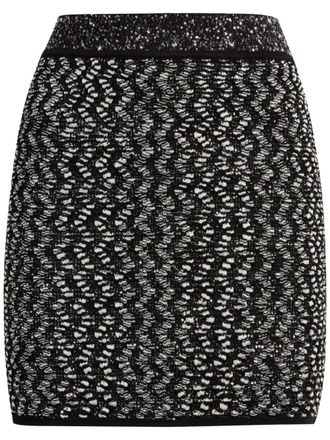 Missoni zigzag lam&eacute; mini skirt - Black