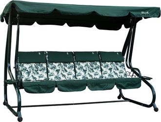 Siediti Fuori e Dentro Balancín 4 plazas con función cama verde