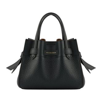 Pourchet Tassen, Dames, Blauw, ONE Size, Leer, Nano Handtas