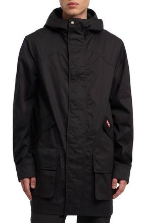 Hunter Downing Hooded Rain Jacket in Black at Nordstrom, Size Xx-Large