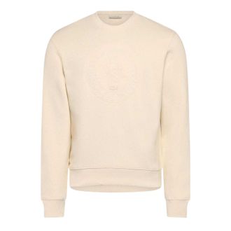 Lacoste Dames Katoenen Relaxed Fit Sweatshirt (Cr&egrave;me)
