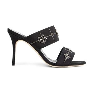 Manolo Blahnik High Heel Sandals, female, Black, Size: 8 US Ralota Pump
