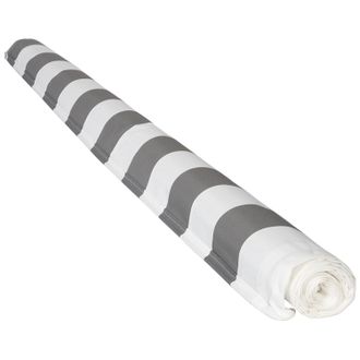 Happy Garden Tela De Toldo Saule 3,95 &times; 3m Tela A Rayas Blanca/gris