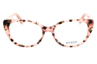Guess GU50107 Cat-Eye Acetate Eyeglasses - Pink