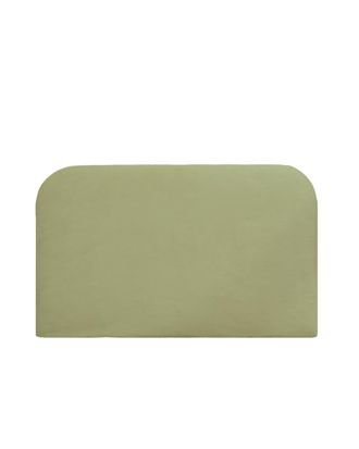 Deco Wood Cabecero tapizado desenfundable de pana lima 200x110cm