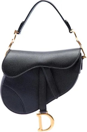 Dior Pre-owned Dior Mini Grained Calfskin Saddle Satchel Ladies 1IALX1NI88TF8UZU