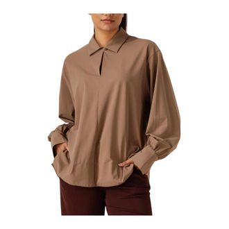 JapanTKY Japan Tky, Dames, Blouses & Shirts, Bruin, Maat: S Wol