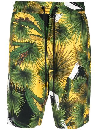 Iceberg Shorts met tropische print - Groen