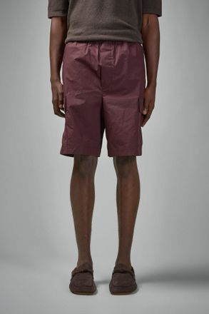 Bottega Veneta Resinated Cotton Cargo Shorts