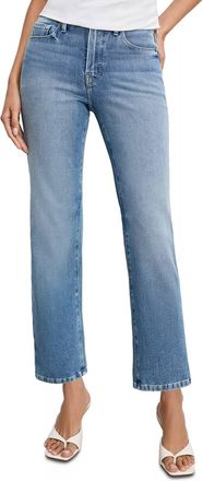 Good American Good Legs Straight Jeans In Light Blue
