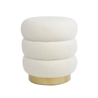 Light & Living Light And Living Puf - Blanco - Metal - 6857526