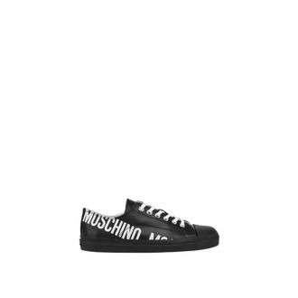 Moschino Printed Calfskin Trainers - unisex - Moschino - Sneakers - Black - 11 UK - Shoes