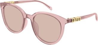 Gucci GG2209SK Asian Fit 003 Womens Sunglasses Pink Size 55 - Free RX Lenses - Free RX Lenses