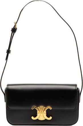 Celine Pre-owned Celine Shiny Calfskin Triomphe Claude Shoulder Bag Ladies J7NLAWCXS37BK44Q