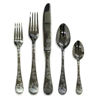 Mepra Venere Flatware Set - 5 Pieces in Black Gold at Nordstrom