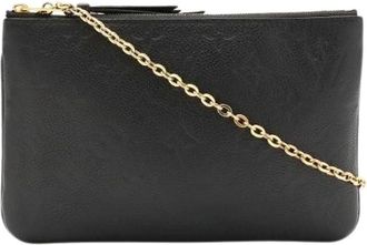 Louis Vuitton Pre-owned Vintage Clutch - Dames - Vintage Clutch - Zwart - ONE Size - Leer - Vintage