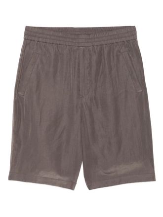 Giorgio Armani elasticated shorts - men - Lyocell - 50 - Grey