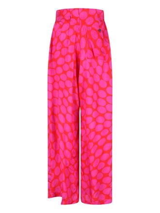 Dries Van Noten Womens Trousers Pink Viscose