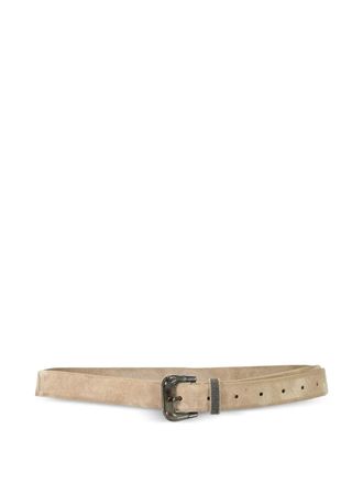 Brunello Cucinelli Mini Horn Frame riem - Bruin