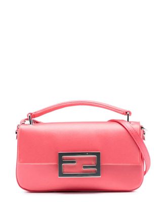 Fendi 2000-2010 Satin Phone Pouch Baguette satchel - Pink