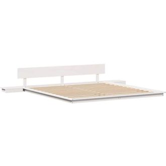vidaXL Estructura De Cama Blanco 200 X 200 Cm Madera Vidaxl