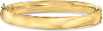 Ross-Simons 18kt Gold Over Sterling Polished Bangle Bracelet