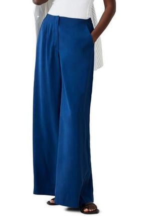 French Connection Barbara Wide Leg Pants in Midnight Blue at Nordstrom Rack, Size 10
