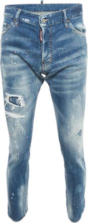 Dsquared2 Pantaloni denim con effetto vissuto - Blu