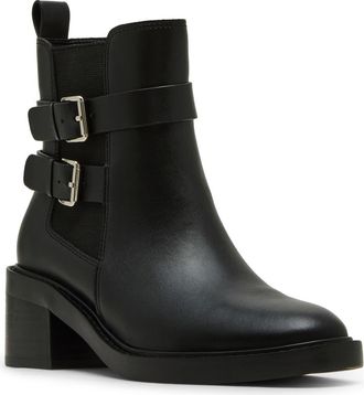 Blondo Lanessa Waterproof Bootie in Black Leather at Nordstrom, Size 5.5