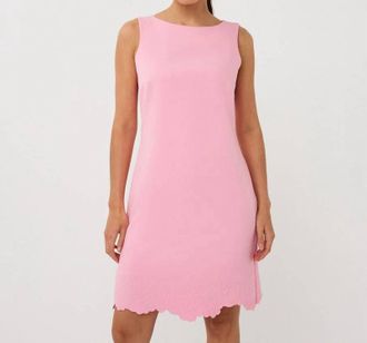 Esqualo Falla Flower Bottom Sleeveless Mini Dress In Romance Rose