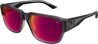 Puma PU0445S 003 Mens Sunglasses Grey Size 59 - Free RX Lenses - Free RX Lenses