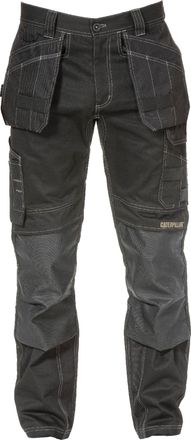 CAT Heren Vloerbedekking Flex Broek (Zwart)