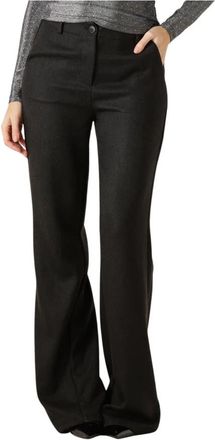 Ydence Pants Leona Tall - Dames - Wijde Broeken - Zwart - S - Polyester - Broeken