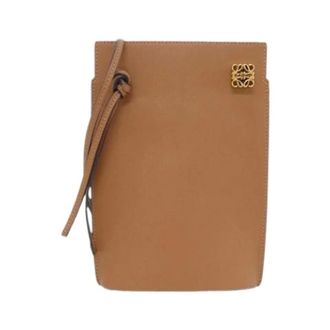 Loewe Pre-owned Shoulder Bag - Dames - Pre-owned - Bruin - Maat: ONE Size Leer