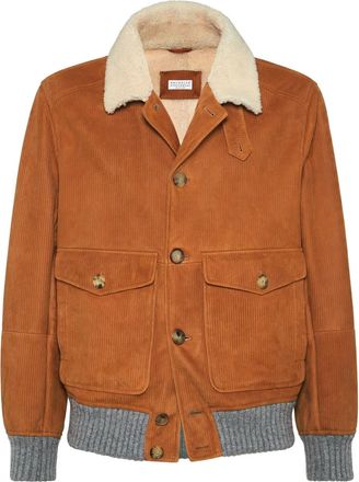 Brunello Cucinelli Giacca a coste - Marrone