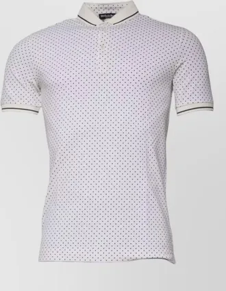 Dolce & Gabbana polka-dot cotton polo shirt