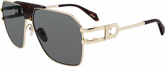 Just Cavalli Grey Navigator Unisex Sunglasses SJC094 0300 61