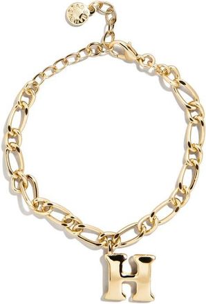 BaubleBar Annika Initial Bracelet in Gold - H at Nordstrom