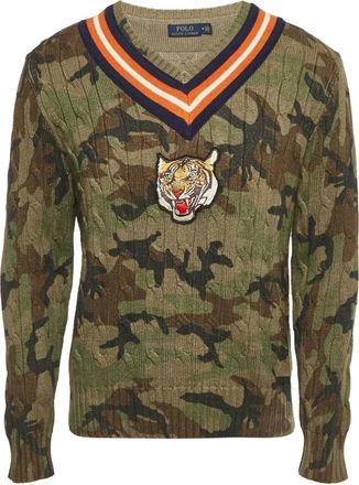 Polo Ralph Lauren Maglione con applicazione - Verde