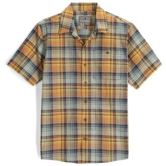 Royal Robbins Redwood Plaid S/S Hemd f&uuml;r Herren | beige