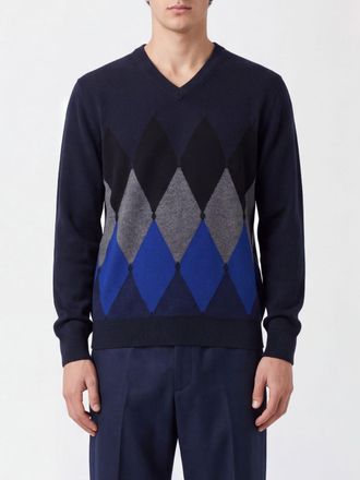 Ballantyne Argyle Pattern 100% Cashmere Crewneck Jumper