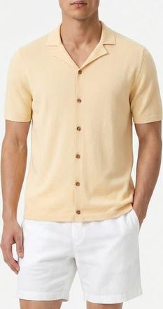 Onia Cotton Linen Blend Camp Sweater in Wheat at Nordstrom Rack, Size Xx-Large