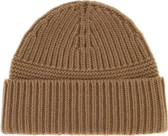 Miu Miu Womens Camel Wool Blend Beanie Hat Cammello Exterior: Cashmere Cappelli E Fasce Per Capelli