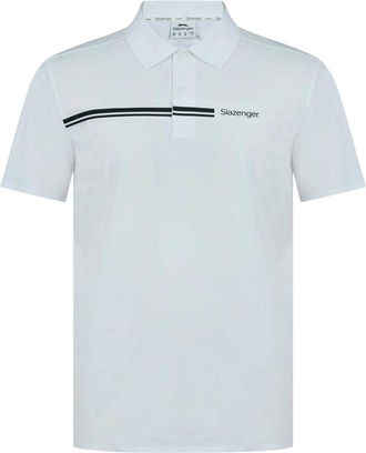 Slazenger Polyester golfpoloshirt voor heren (Wit)