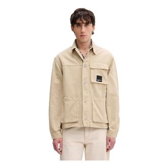 Karl Lagerfeld Heren, Jassen, Beige, Maat: S Katoen