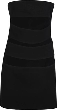 M&ocirc;not Square Neck Cut-Out Pencil Dress - Dames - Feestkleedjes - Zwart - S - Polyester - Kleedjes