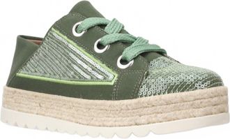 Love Rio Womens Sequence Sneakers In Green