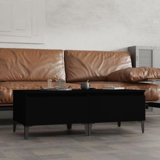 vidaXL Tavolini 2pz Neri 50x46x35 Cm In Legno Multistrato - Vidaxl