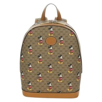 Gucci Pre-owned Backpack - Dames - Pre-owned - Beige - Maat: ONE Size