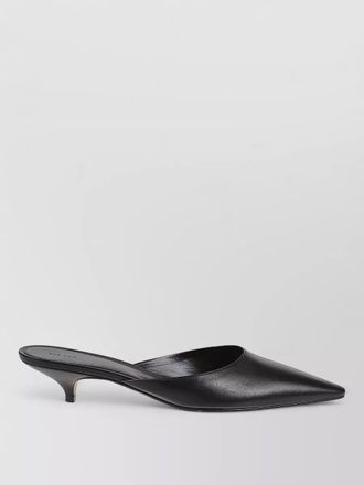 The Row liisa kitten heel pointed toe mules